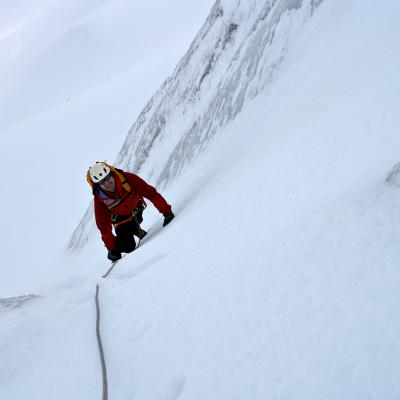 Dans la facette nord-ouest de la Pène blanque