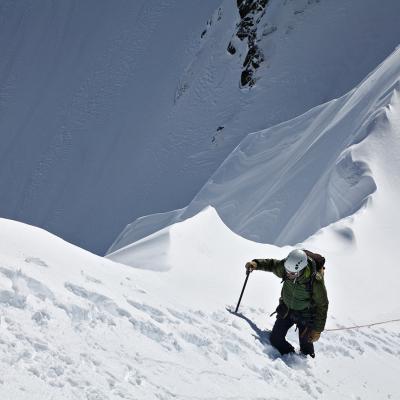 Sur l'arête sud du Pène Médaa
