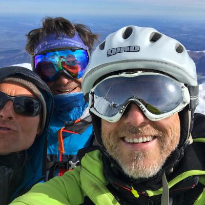 Fine équipe, Thivel, Prissé, Martin au départ du Couloir des Poubelles