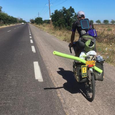 Rencontre avec Swen, allemand parti d'Alaska en direction de l'Argentine (avec un chat !)