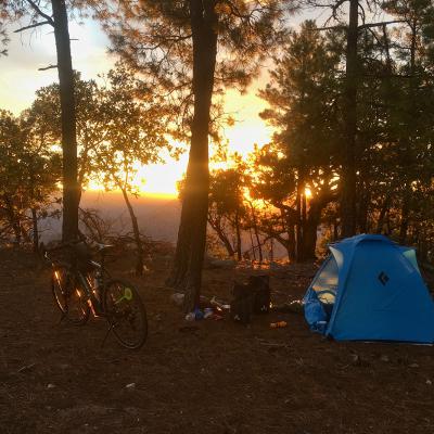 Bivouac au bord de Copper Canyon