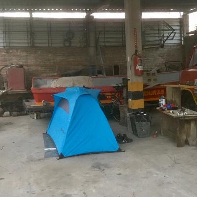 Bivouac chez les pompiers à Choluteca au Honduras