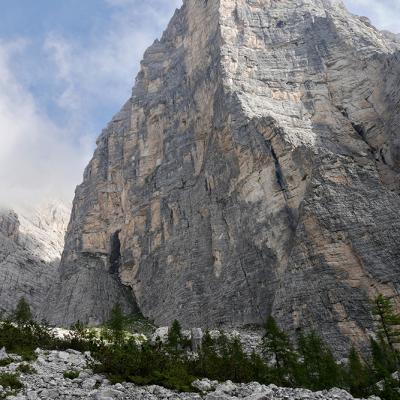La face nord de la Rochetta Alta di Bosconero