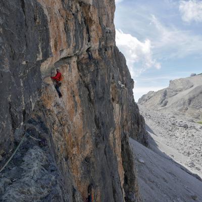 Via del Drago au Lagazuoi Grande