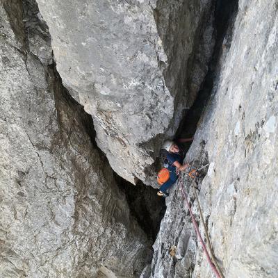 Voie Montaner-Vicente à la Petite Aiguille
