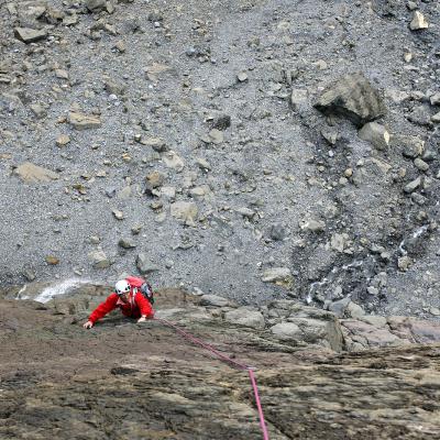 Voie Castagné-Vergez au Mur de la Cascade