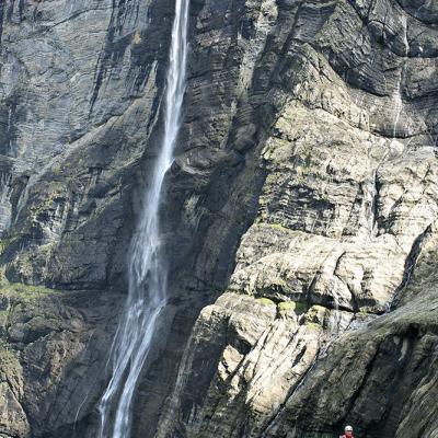Voie Castagné-Vergez au Mur de la Cascade