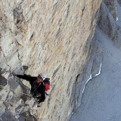 Cima Grande. Voie Brandler-Hasse