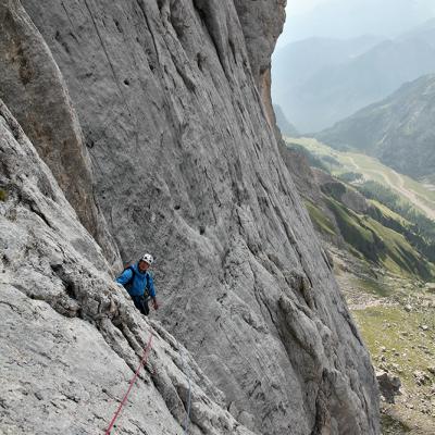 Marmolada. Voie Vinatzer-Messner