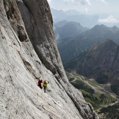 Marmolada. Voie Vinatzer-Messner