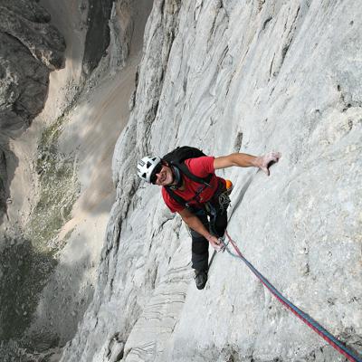 Marmolada. Voie Vinatzer-Messner