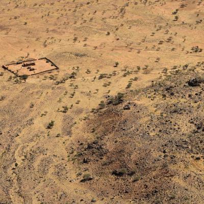 Le camp d'Alay depuis les parois