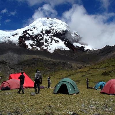 Au pied de l'Antisana
