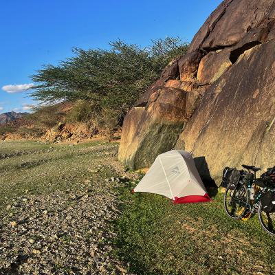 Un des innombrables bivouacs