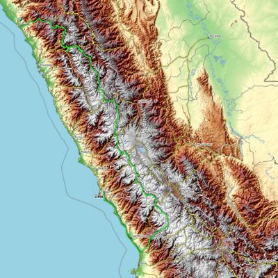 Le parcours, de Trujillo à Chincha Alta puis Lima