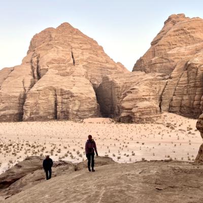 Barrah Canyon. Approche de The Star of Abu Judaidah
