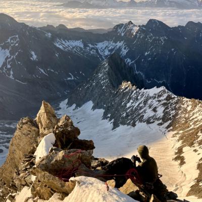 Sur l'Arête Est du Bietshhorn