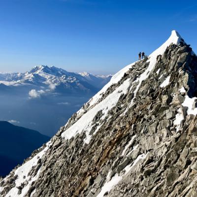 Sur l'Arête Est du Bietshhorn