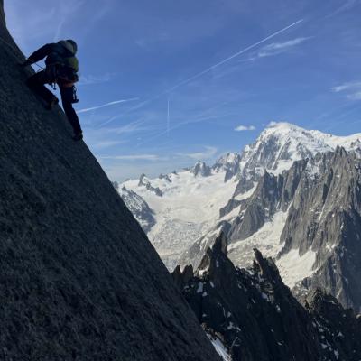 Traversée en direction de la Vire des Allemands